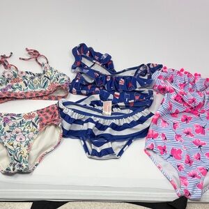 Bikini Bundle and Bathing Suit Colorful Kids' Swimwear Set